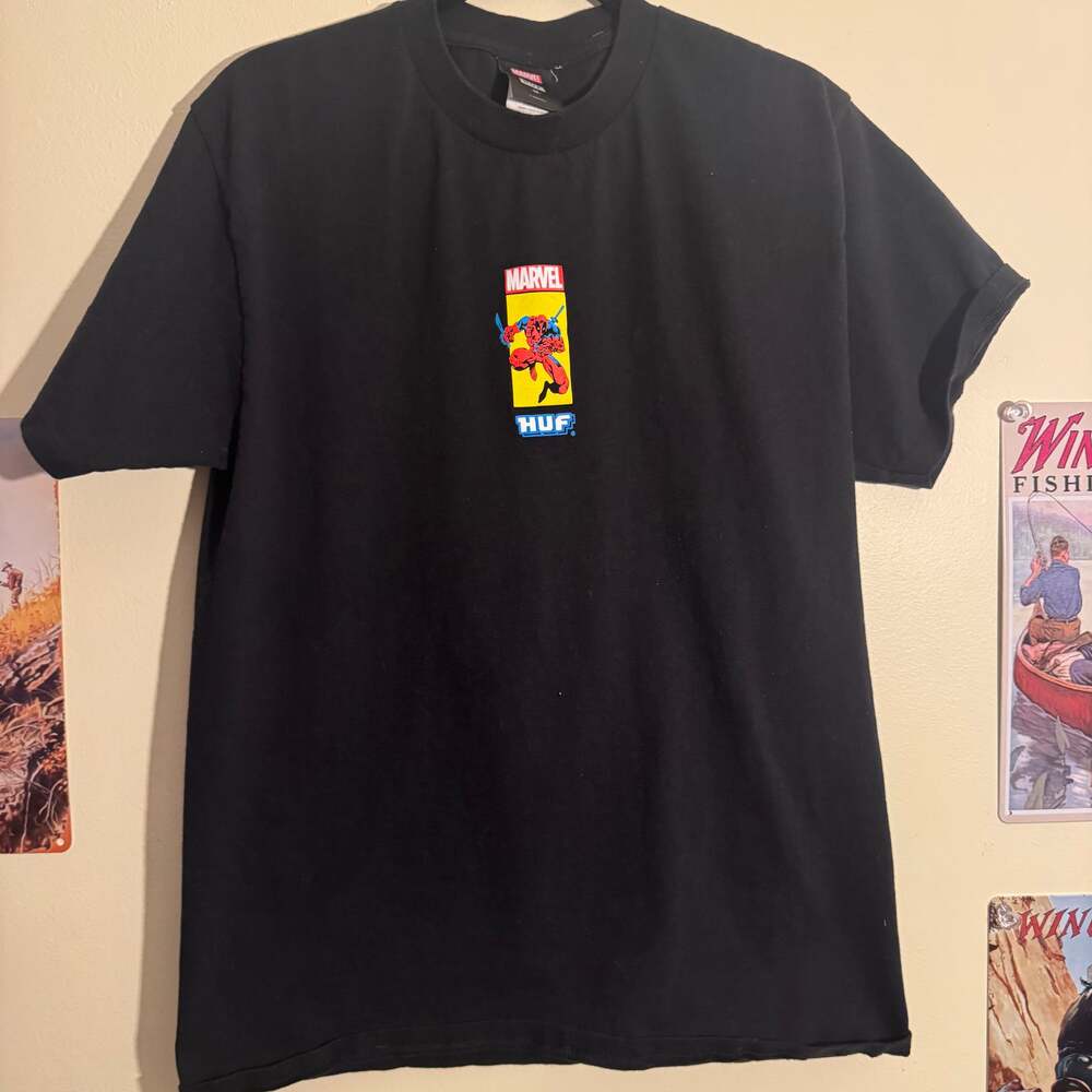 HUF x Deadpool Loudmouth Black T-Shirt